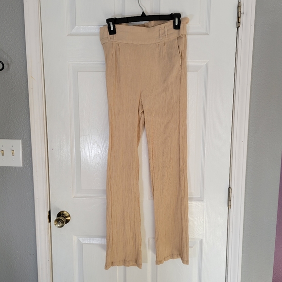 5/$20, Urban Rebel Boho Cream Colored High Waisted Pants - Picture 1 of 5